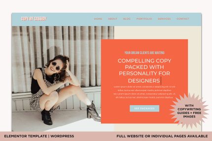 Cassidy Elementor Website Template