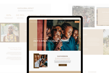 Nonprofit Showit Website Template