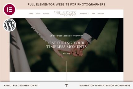 Photography Elementor Website Theme