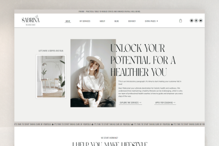 Sabrina | WordPress, Elementor pro