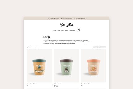Mike + Jane - Minimal Shop Theme
