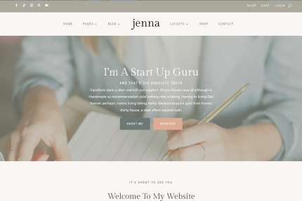 Divi Coaching Child Theme Jenna