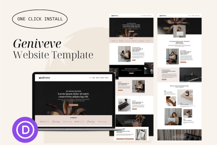 Geniveve Website Template for Divi